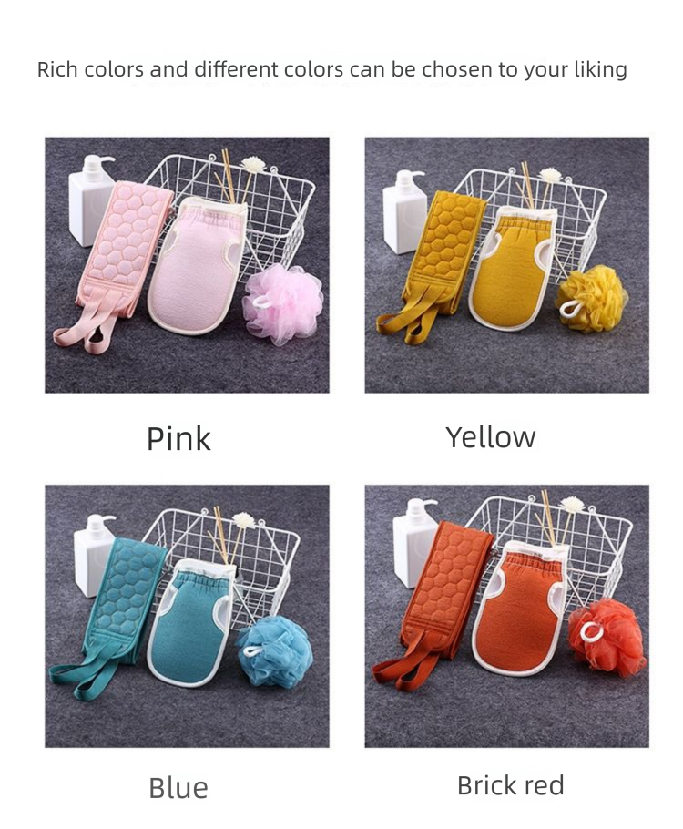 Creative Household Products Collection Practical Family Bath Scrub Towel Set Home Daily Supplies Small Grocery_voghion.com