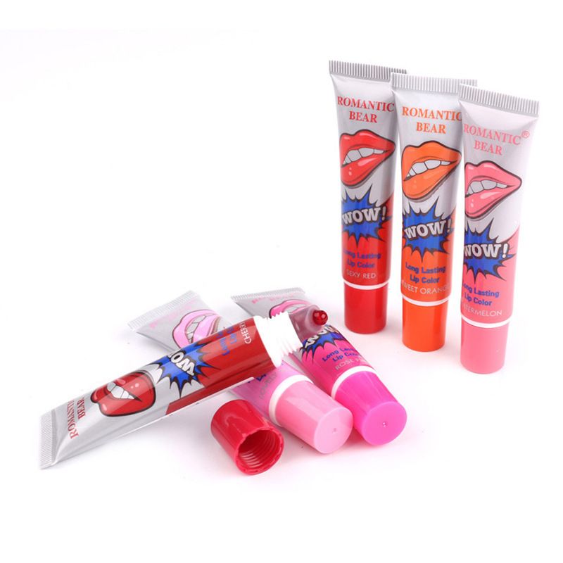 Exportación transfronteriza hidratante y no es fácil de quitar el maquillaje Lápiz labial sexy Brillo labial Lágrima Brillo labial OSO ROMÁNTICO Color de labios_voghion.com