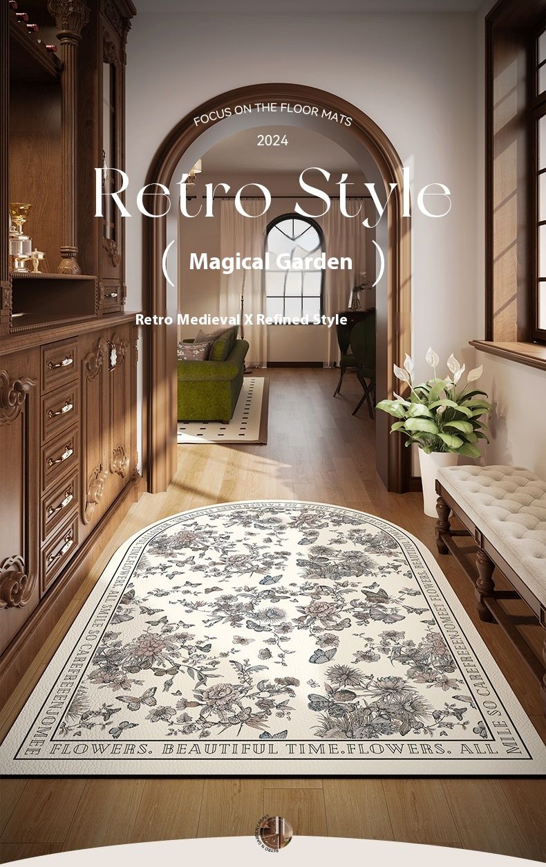 Franču ieejas durvis mazgājamas un dzēšamas, PVC amerikāņu stila ādas ieejas paklājiņš, plīstošs paklājs_voghion.com