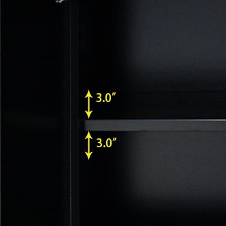 Movable Lockable Double Door Partition With Lock Multi-functional Hardware Storage Tool Car Auto Repair Locker--BLAK&BLUE_voghion.com