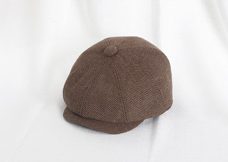 Kinderbaretten voor de herfst en winter, petten voor ouders en volwassenen, achthoekige krantenjongensmutsen voor baby's, voorwaartse petten voor heren en dames_voghion.com
