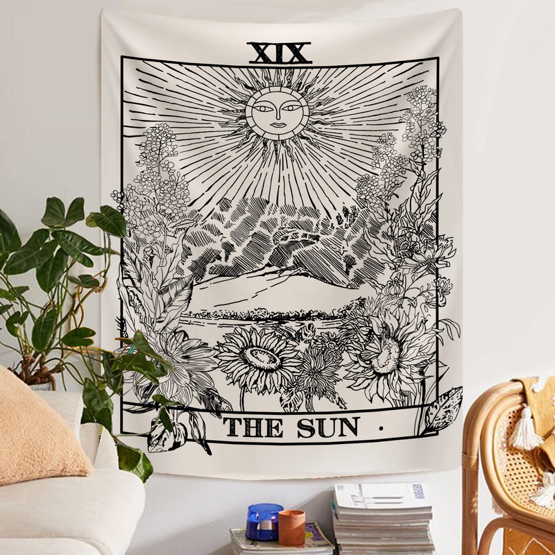 Opknoping clo Tarot merk Boheemse paar skelet achtergrond muur clo decoratieve wandtapijten omarmen home achtergrond_voghion.com