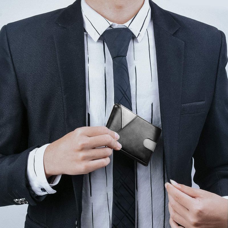 RFID-blockierendes Kartenetui – Geldbörse aus ultra-faserigem Leder im Vintage-Stil für Herren, schlankes Design mit Diebstahlschutz_voghion.com