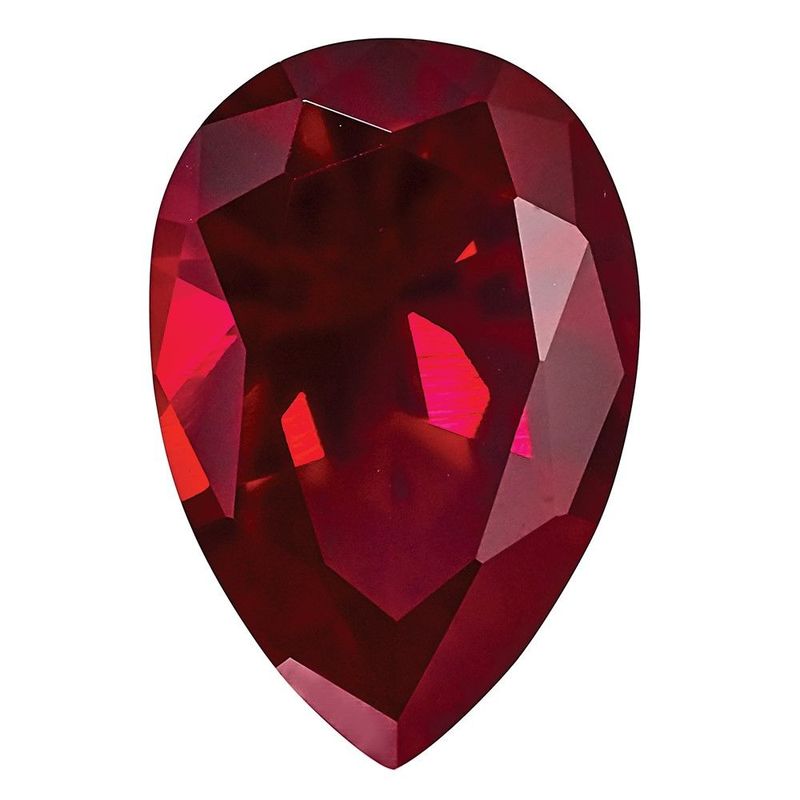 Created Ruby 8x5mm Pear_voghion.com