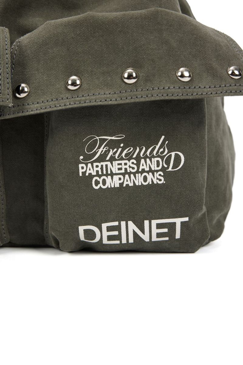 Zaino con lettere coreane, tinta unita, con coulisse, grande capacità, rivetti, borsa da donna in tela_voghion.com