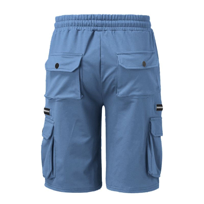 Europäesch an amerikanesch Männer Summer Overalls Hosen Kotteng locker Plus Size Fënneft Hosen Männer Multi-Täsch Casual Hosen_voghion.com