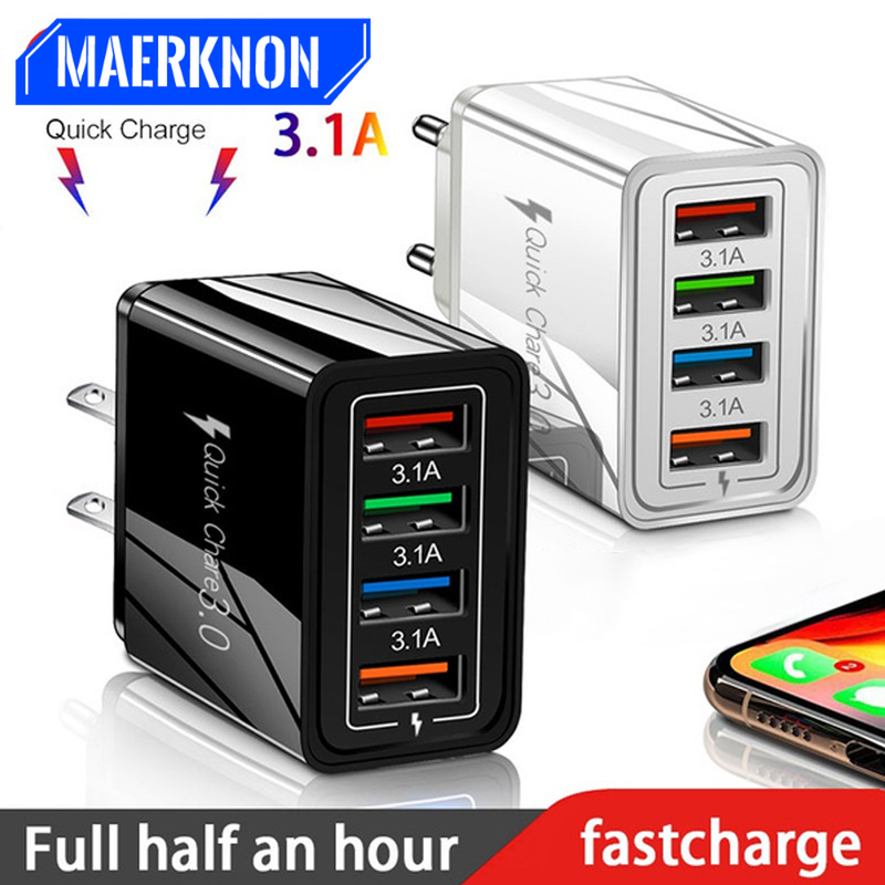 C USB Quick Charge 3,0 EU/US-Stecker für Telefonadapter für iPhone 14 13 12 Tablet Tragbare Wand Mobile C Schnelle Aufladung ich_voghion.com