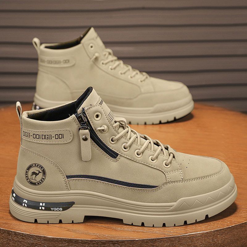 High-Top-Schuhe für Herren, Herbst 2025, neue rutschfeste Martin-Stiefel mit dicker Sohle für Herren, verschleißfeste Arbeitsstiefel für den Außenbereich_voghion.com