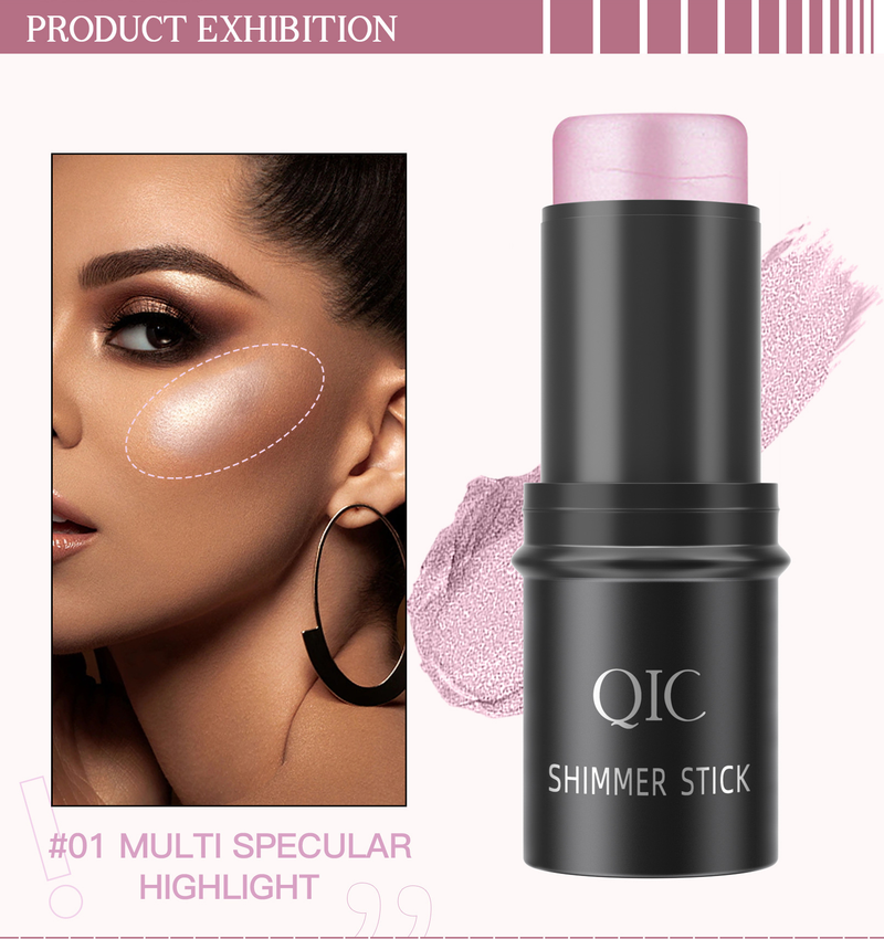 Concealer Cubic Natural Highlight Powder Blush Makeup Stick_voghion.com