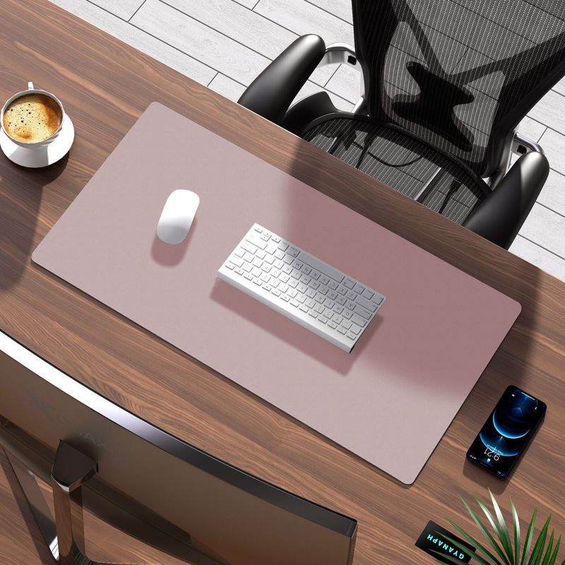 Tappetino per mouse da gioco per ufficio, grande, pubblicitario, in pelle tinta unita, syct_voghion.com