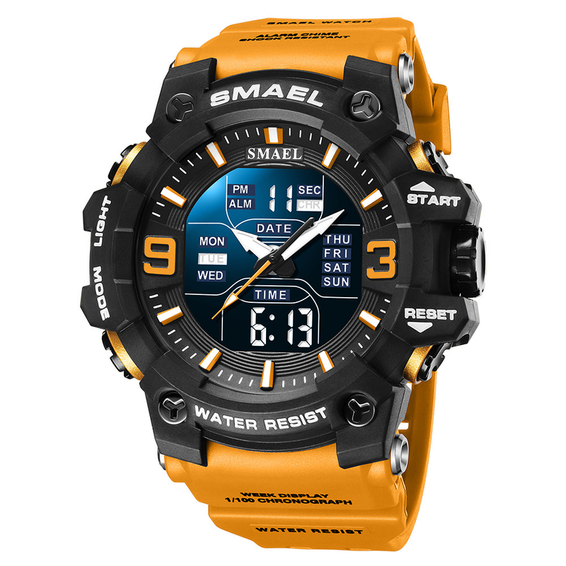 SMAEL 8049 elektroniczny zegarek męski sportowy wodoodporny wielofunkcyjny zegarek elektroniczny z dużą tarczą_voghion.com