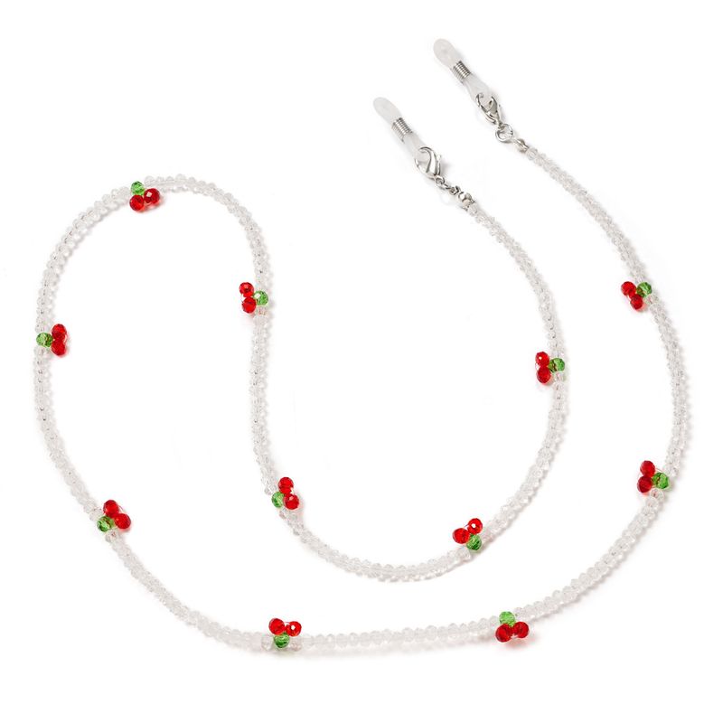 Accessories Beaded Pearl Mask Anti-Drop Hanging Crystal Cherry Glasses Chain Multi-Use Necklace_voghion.com
