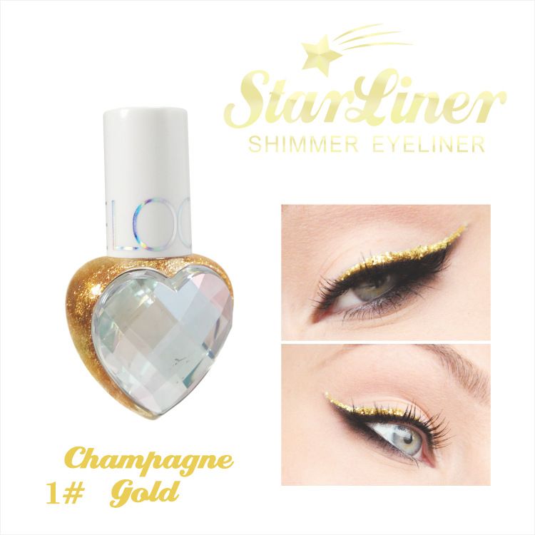LOOKAVE Crystal Eyeshadow Powder Ultra Shiny Fine Glitter Sparkling Sequins Eyeliner Liquid_voghion.com