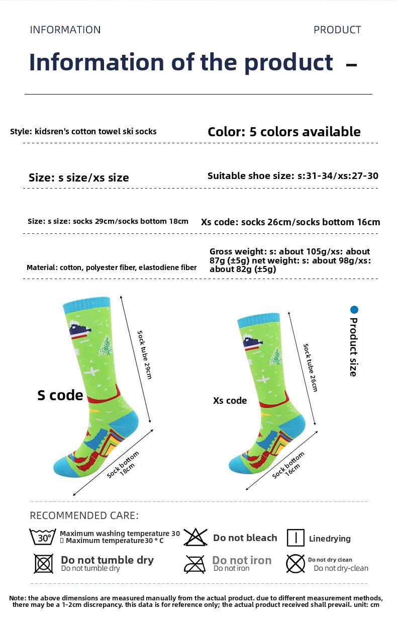 Winter Kinderski Jeugd Lange Tube Verdikte Warme Grote Kinderhanddoek Professionele Sport Sneeuwsokken_voghion.com