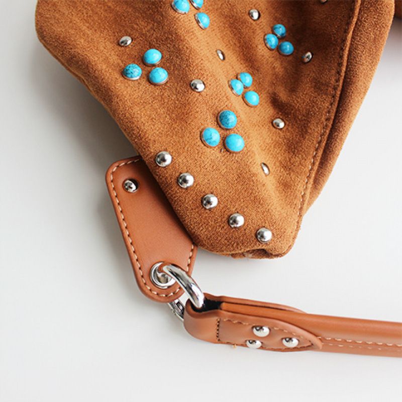 Borsa a tracolla singola con borchie di perle di grande capacità, borsa a tracolla, borsa tote da donna in pelle scamosciata sottobraccio_voghion.com