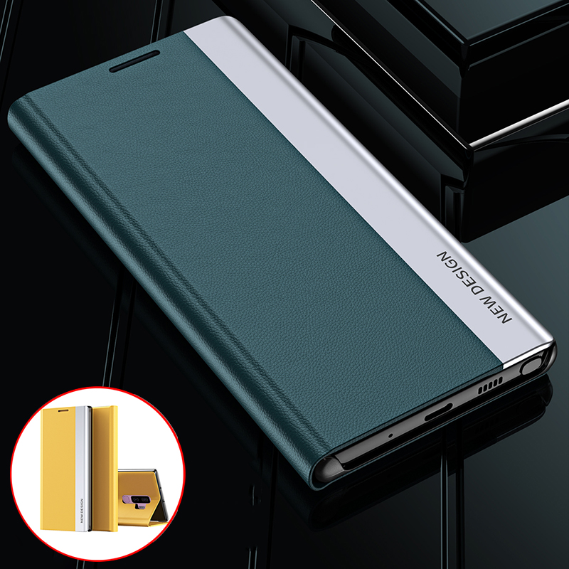 Luksusa ādas atlokamais futrālis Samsung Galaxy A03s A10 A13 A14 A24 A22 A30S A32 A42 A51 A52 A53 A54 A71 A72 A73 A81 M14 M23 M33 M53 statīva tālruņa vāciņš_voghion.com