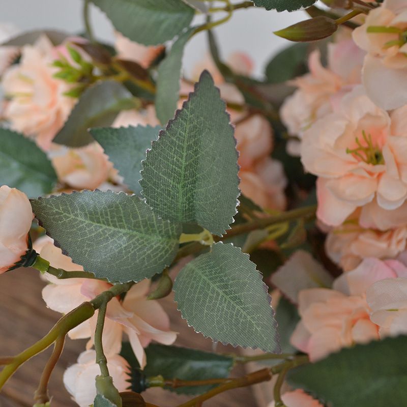 Nuovo fiore artificiale in stile cinese fiore di seta romantico rosa fiore di ciliegio pavimento floreale decorazione della casa di nozze ornamenti lunga camelia_voghion.com