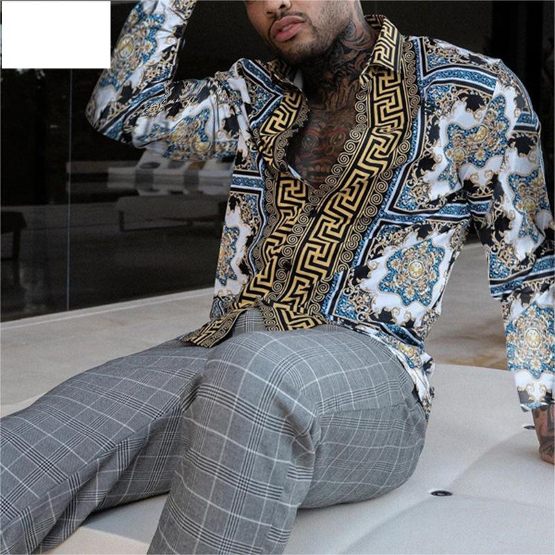 Camicia vintage autunnale da uomo Camicia cardigan da uomo a maniche lunghe_voghion.com