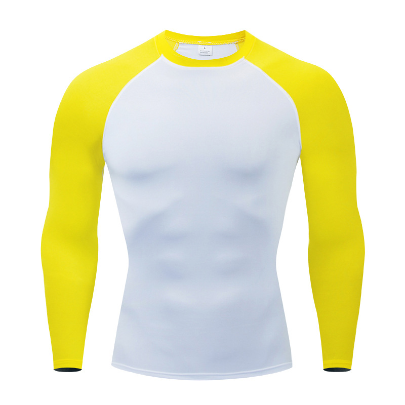 Tuta sportiva a compressione da uomo di qualità imbattibile, nuova, aderente e ad asciugatura rapida, per jogging, da allenamento di basket._voghion.com