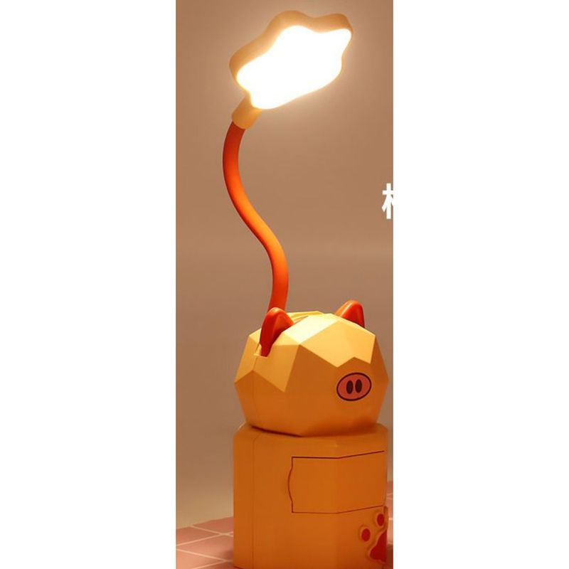 Cute Cartoon Small Lamp For Students To Learn Children's Outdoor LED Read Learn Desk Bedside Night Lamp, USB_voghion.com