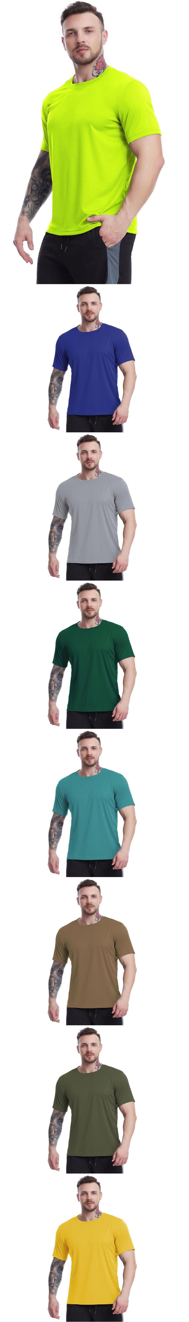 Loose Plus Size Men's Summer Mesh Breathable Short Sleeve T-Shirt Sweat Basketball Training Running Sports Shirt_voghion.com