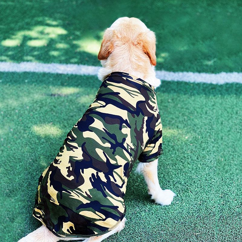 Sommer Haustier Kleidung für große Golden Retriever Labrador Husky Border Collie mittelgroße Hunde dünnen Stil_voghion.com