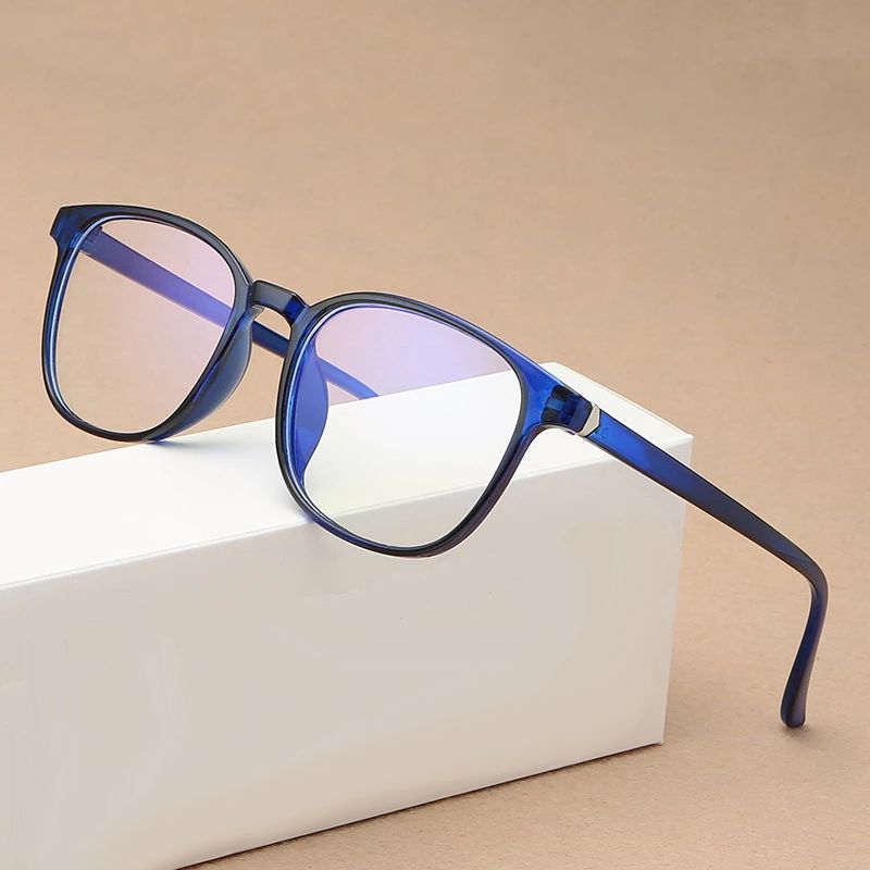 Moda RMM Retro Uomo Moda Computer Occhiali Donna Anti-Luce Blu Trasparente Rosa Montatura in Plastica_voghion.com