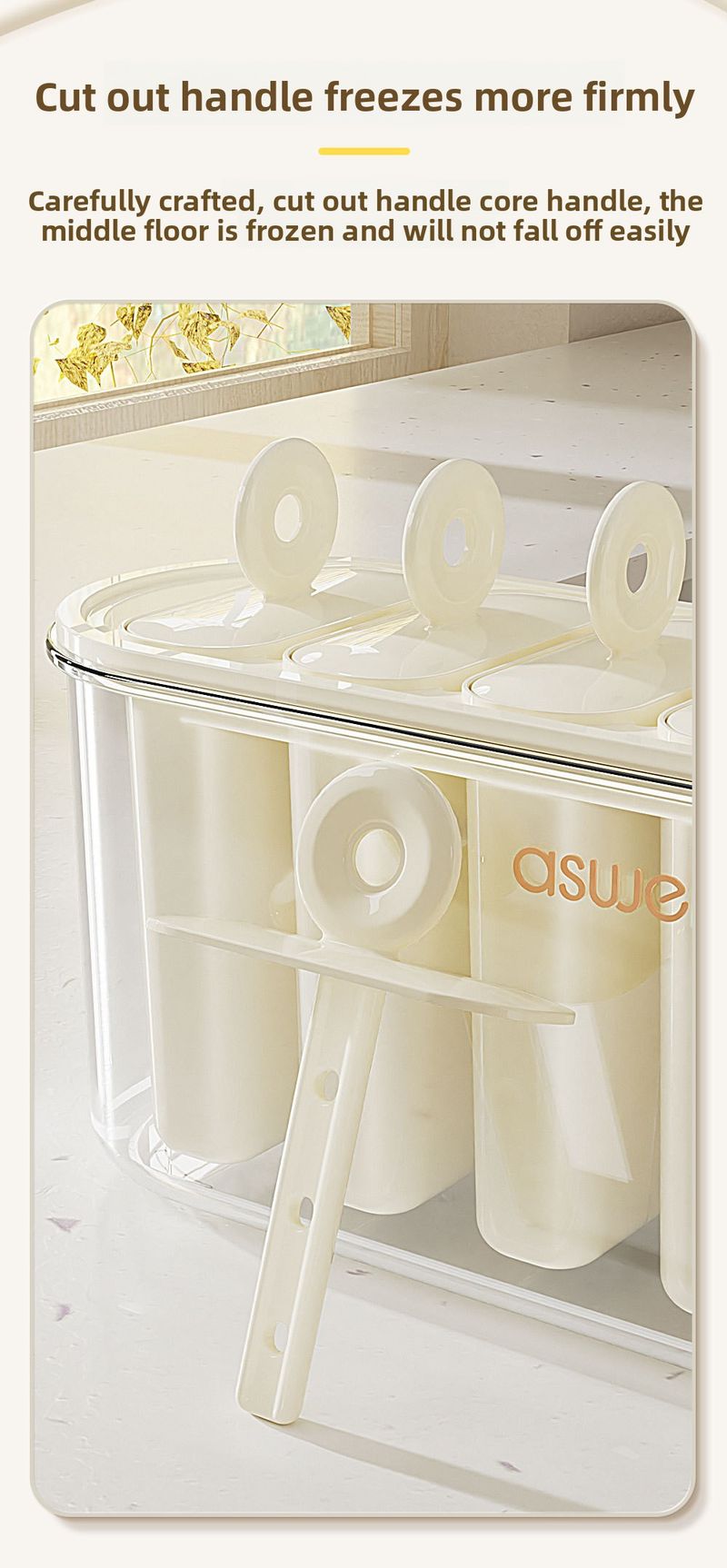 Ice Cream Mold Ice Cream Popsicle Popsicle Ice Cream Abrasive Food Grade Household Silicone Easy Demoulding Homemade Popsicle Box_voghion.com