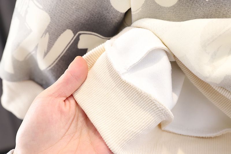 Abbigliamento per bambini 2025 Primavera Autunno Nuova collezione 0-5 anni Ragazzi Ragazze Lter Pock Felpe con cappuccio e pantaloni 2 pezzi_voghion.com