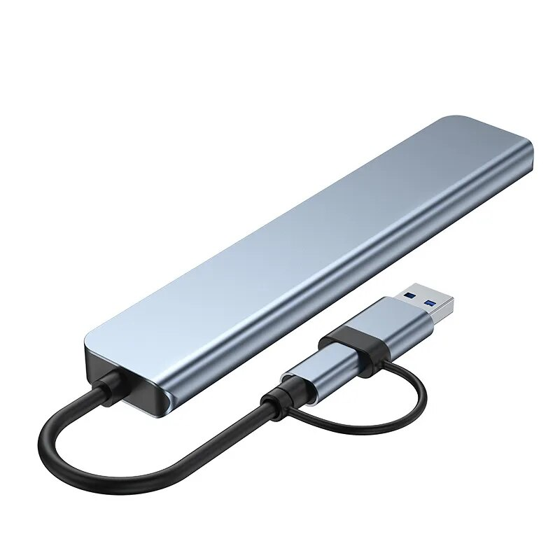 8-IN-2 3.0 HUB Dock Station 5Gbps High Speed Transmission Splitter Type C σε USB OTG Adapter For book Pro_voghion.com