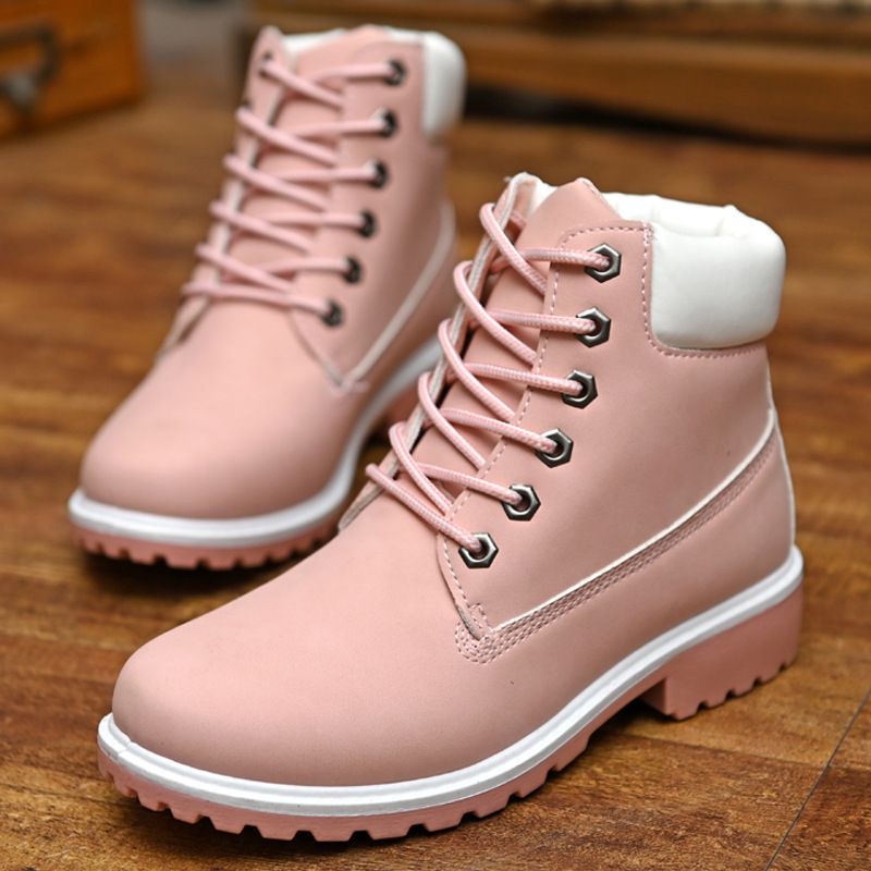 Mens Hiking Anti-skid Winter Shoes Lace Up Casual Outdoor Durable Workout Boots_voghion.com