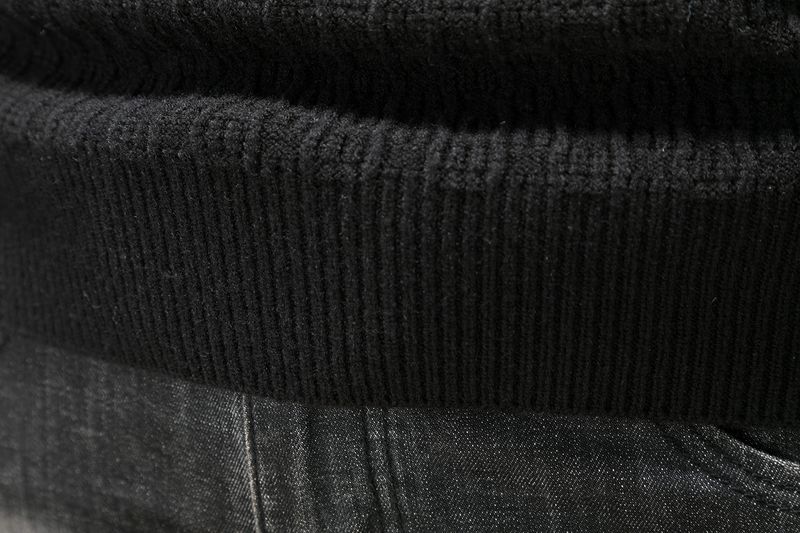 Men's Slim Fit Knit Sweater - Half-Zip Stand Collar Pullover, Minimalist Solid Color, Long Sleeve Winter Base Layer (White/Black, Sizes M-4XL)_voghion.com