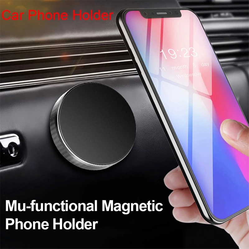 Para iPhone 12 11 XR Pro Mini Huawei soporte magnético para teléfono de coche soporte magnético para coche montado en la pared móvil con GPS_voghion.com