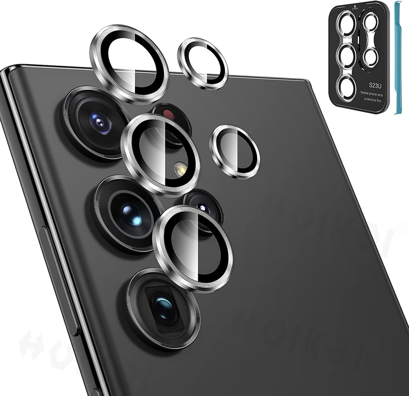 2 PCS voor Samsung Galaxy S23 Ultra S23 Plus S23 Camera Lens Protector Gehard Glas Camera Cover Screen Protector metalen Kras_voghion.com