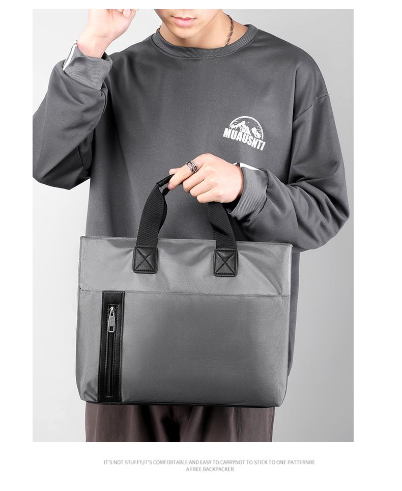 New Men's Business Office Casual Laptop Simple Large Capacity Notebook Bag For Men_voghion.com