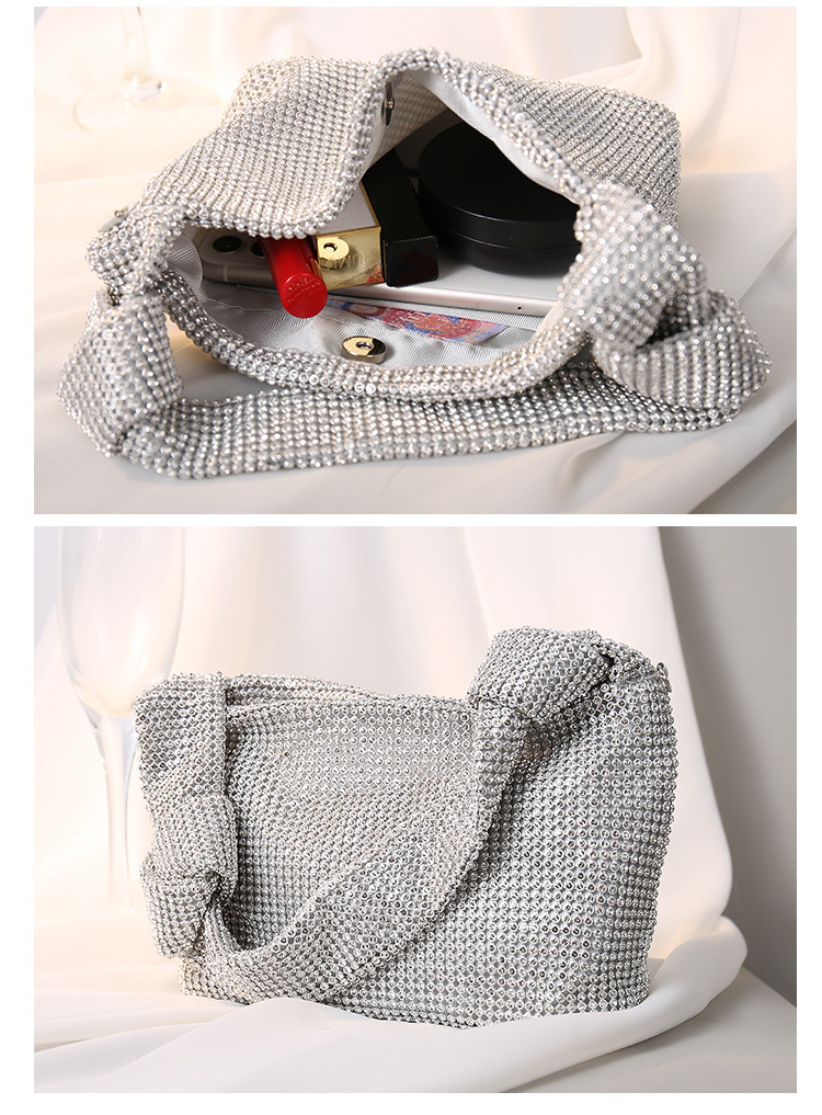 Vendita calda nuova moda re borsa con strass ins pieno di diamanti borsa sotto le ascelle tracolla a catena borsa a tracolla borsa da donna fata borsa con diamanti tenuta in mano_voghion.com