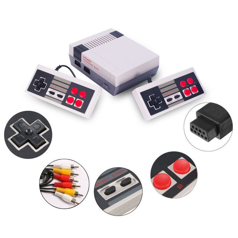 All-in-One-TV-Spielekonsole Double Battle Rot und Weiß 8-Bit NES620 Modell Heimgebrauch_voghion.com