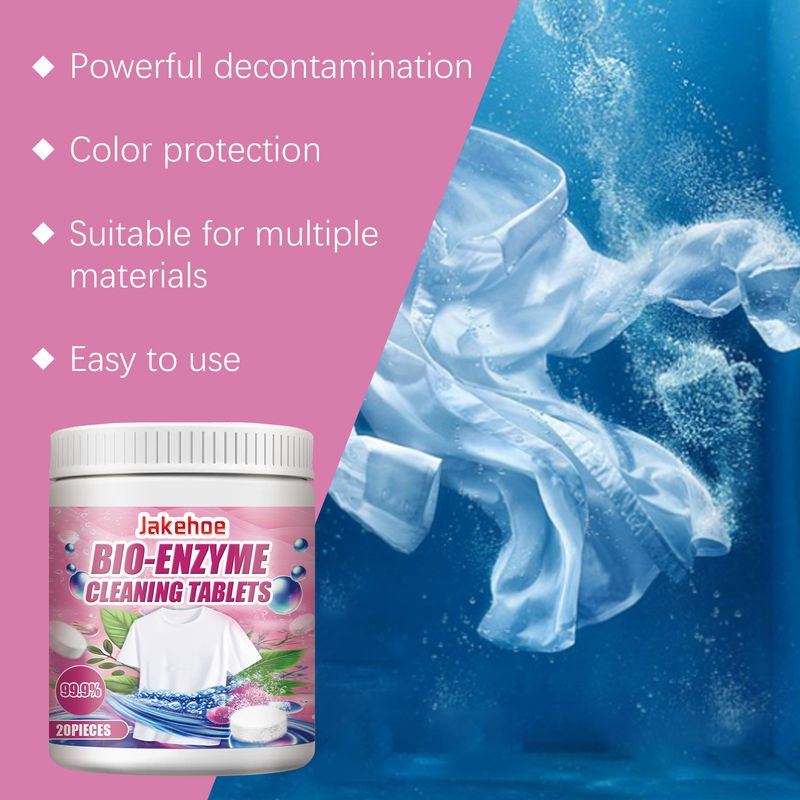 Jakehoe Fabric Decontamination Effervescent Tablet Biological Enzyme Explosion Salt Fabric Decontamination Effervescent Tablet_voghion.com