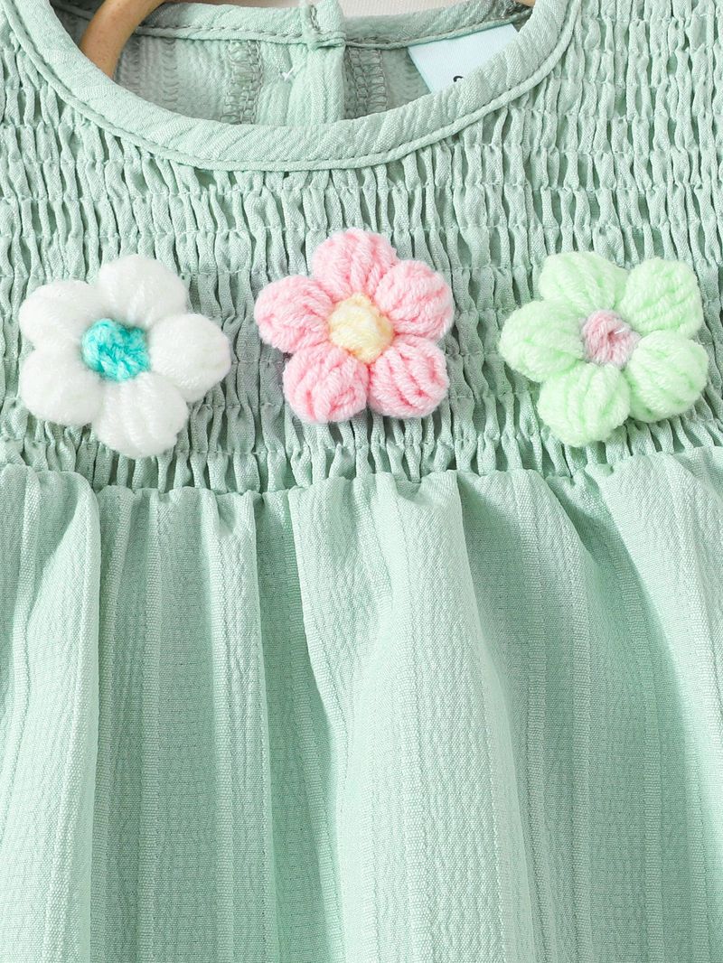 Adorable Floral Print Baby Girl Outfit - Short Sleeve Top & Bow Shorts Set For Summer_voghion.com