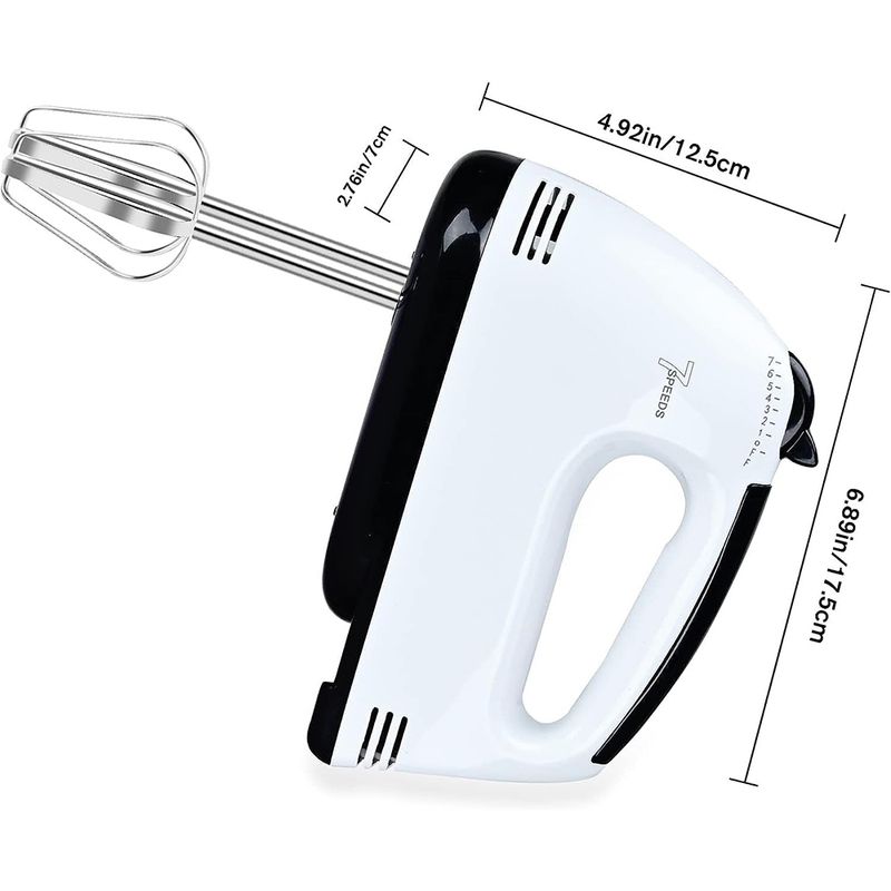 100W 7 Geschwindigkeiten Steuerung Hand Mini Mixer Lebensmittel Mixer Multifunktionale Küchenmaschine Küche Mini Elektrische Manuelle Kochwerkzeuge_voghion.com
