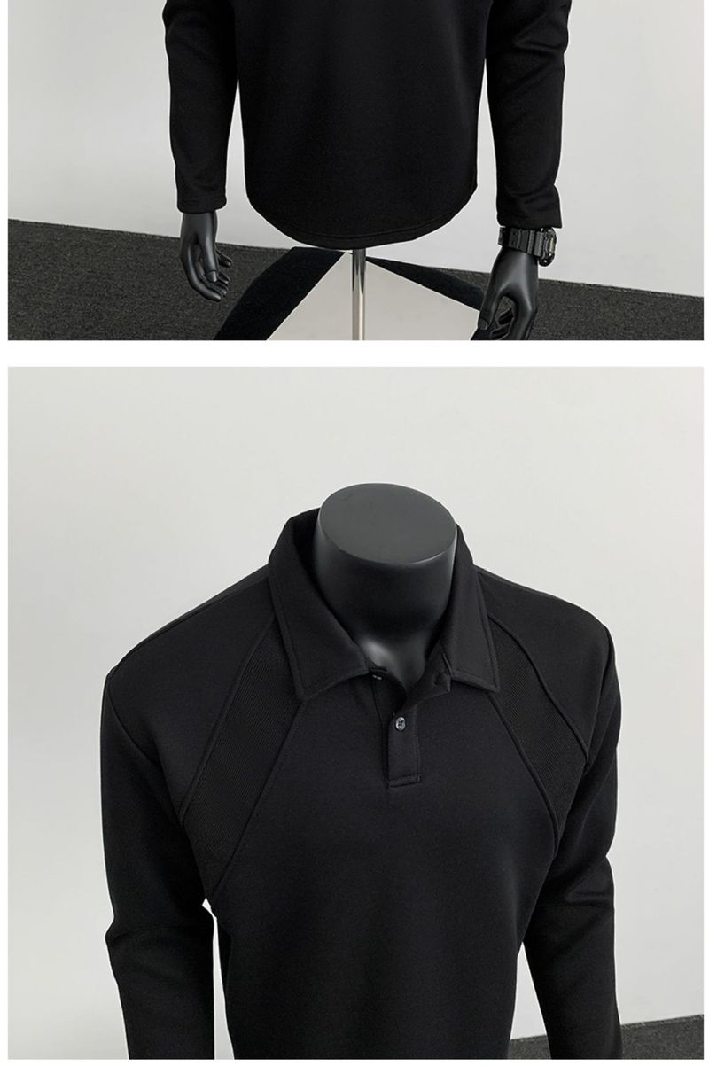 Polo classica premium in maglia pesante Air-Knit da uomo - Spalle strutturate e cuciture a contrasto - Vestibilità comoda - Colori tinta unita (taglie dalla M alla 5XL)_voghion.com