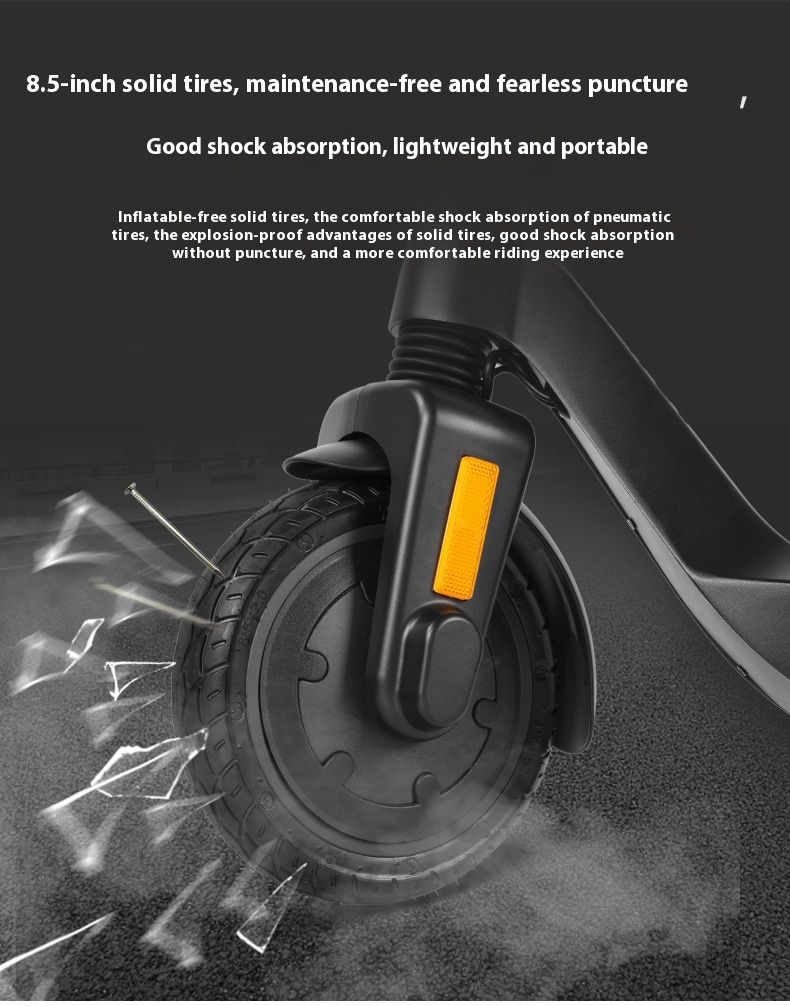 Patinete eléctrico Manke 090 con doble amortiguación, intermitentes izquierdo y derecho, freno electrónico_voghion.com