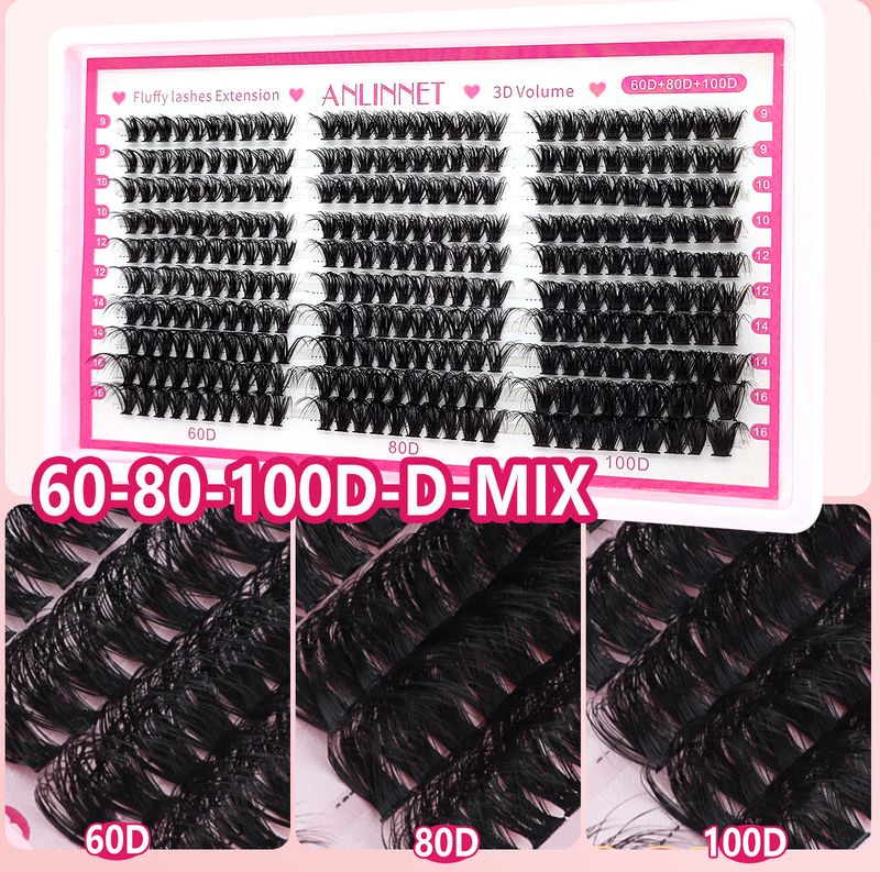 40D/60D/80D flauschige falsche Wimpern – 3D-voluminöser und natürlicher Look (hohe Dichte, weich und leicht für den täglichen Gebrauch)_voghion.com