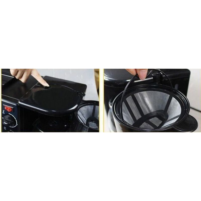 Machine à petit-déjeuner trois en un multifonction sandwich, toast, pain, four électrique, appareils électroménagers, cadeaux,_voghion.com