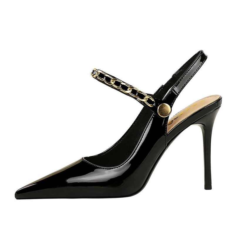 26ss High-End Petite Höhe-Erhöhen Wunsch Professionelle Schuhe Internet Promi Neue Spitz Schwarz Weich_voghion.com