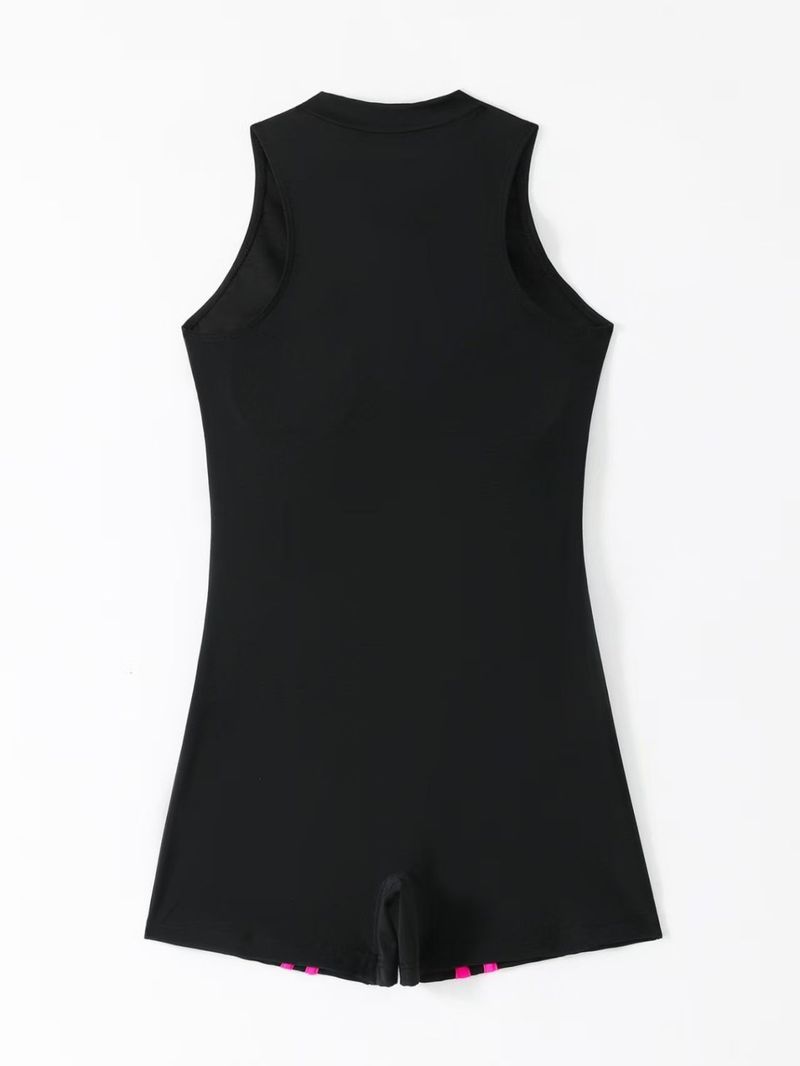 Maillot de bain une pièce pour femme, boxer, fermeture éclair, grande taille, nouveauté 2025_voghion.com
