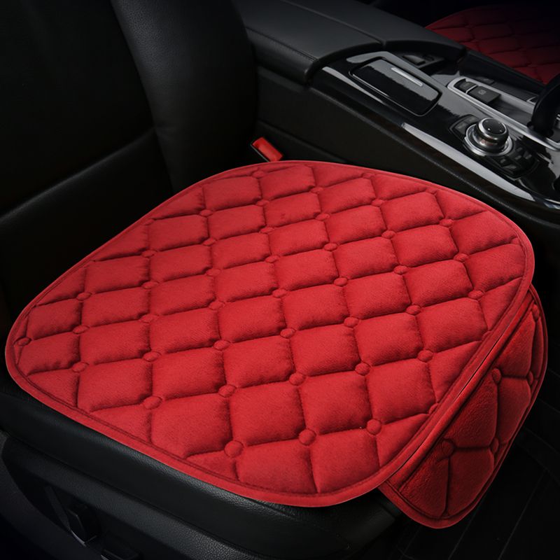 Autoabdeckungsschutz Universal Winter Warm Auto Rücksitzschutzbezüge Rückenkissen Dreiteilig_voghion.com