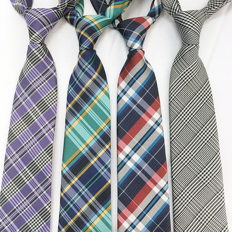 Cravatta scozzese britannica ad alta densità, camicia formale da uomo a quadri_voghion.com