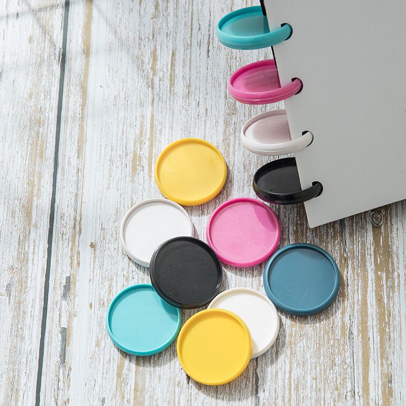 54mm manufacturers sell notebook mushroom hole buckle notebook plastic ring buckle loose-leaf buckle can be turned 360 degrees_voghion.com