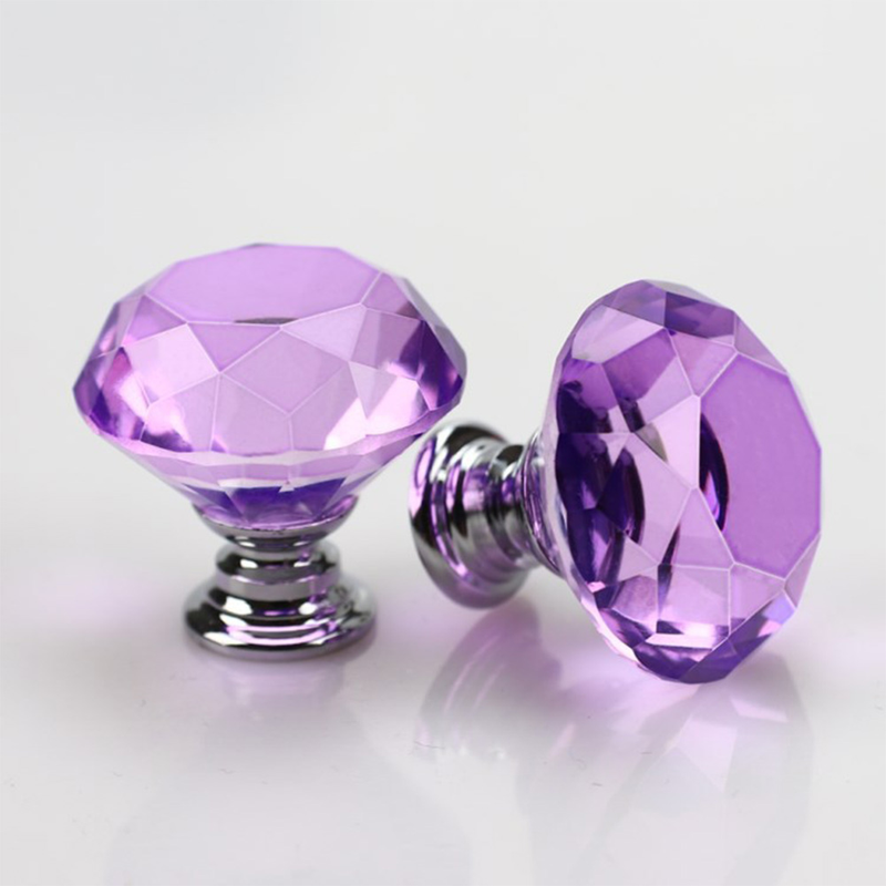 10pcs 30mm Colorful Crystal Cabinet Knobs And Handles Kitchen Handles Drawer Knobs Diamond Dresser Pulls Furniture Knob_voghion.com